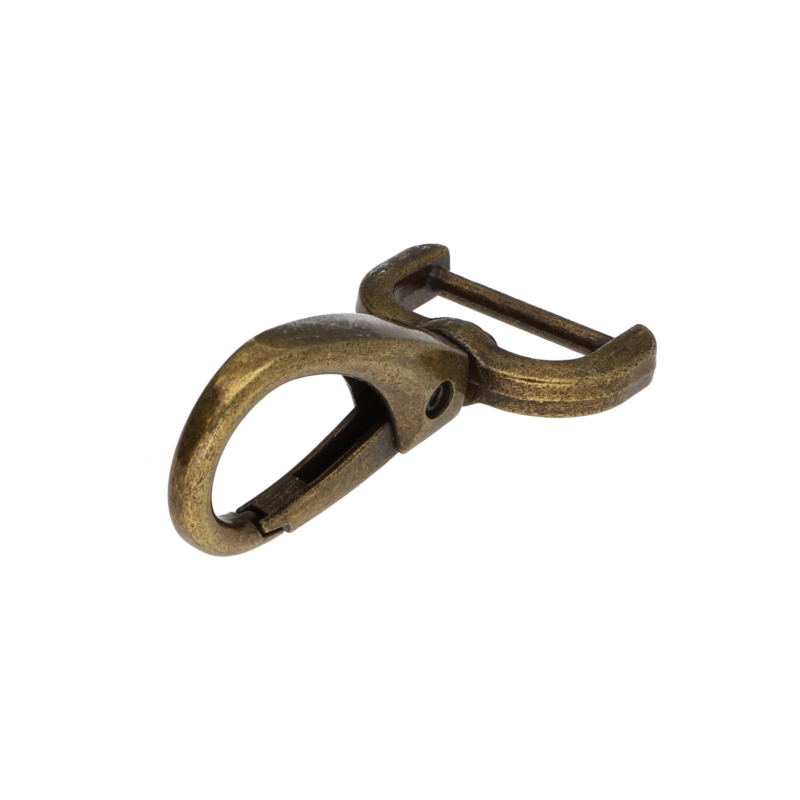 METAL SNAP HOOK 19 MM MAURYCY OLD GOLD 1   PCS