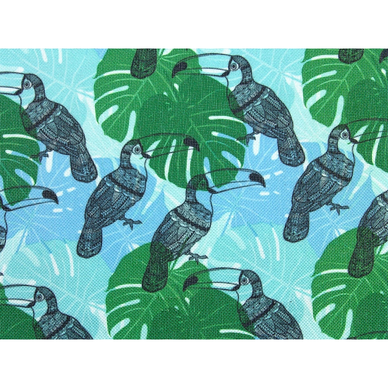 Polyester fabric premium 600d*300d waterproof pvc-f covered toucan 14 150 cm