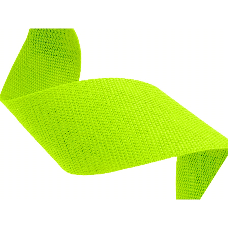 WEBBING TAPE 50 MM 1001 NEON GREEN PES