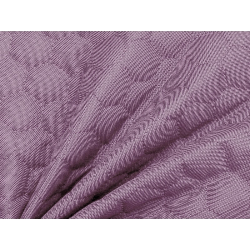 QUILTED  POLYESTER FABRIC OXFORD 600D PU*2 WATERPROOF HONEYCOMB (663) LIGHT VIOLET 160 CM  1 MB