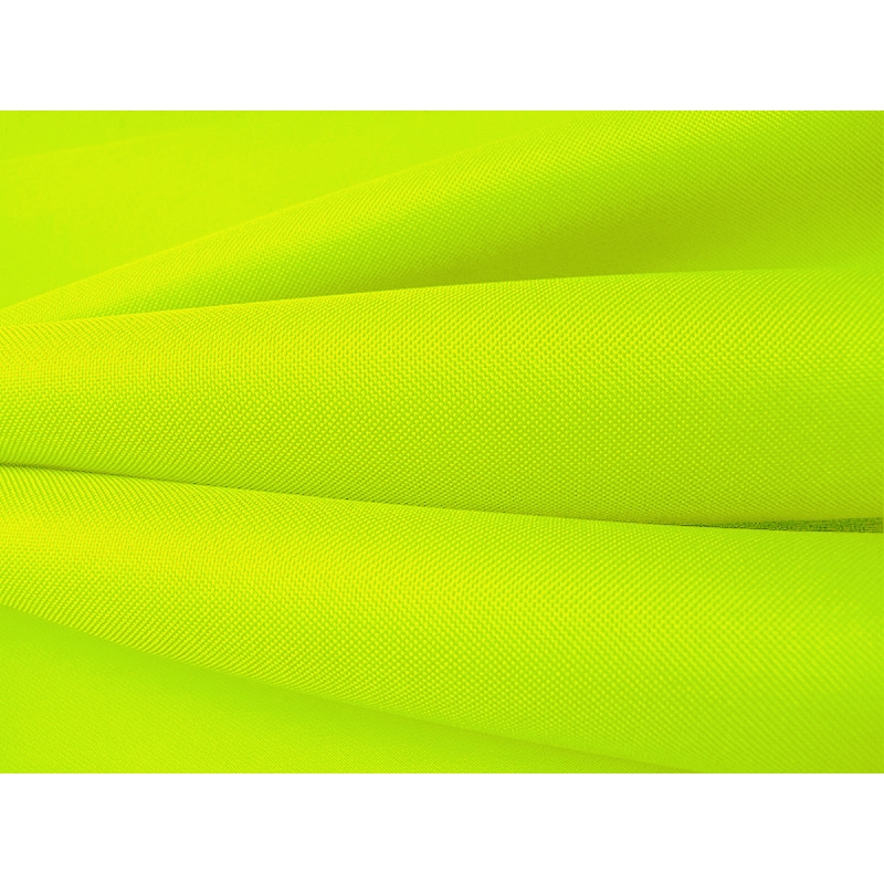 Polyester fabric premium 600d*300d waterproof pvc-d covered yellow  neon&nbsp1003 150 cm 50 mb