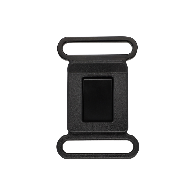 Metal buckle 40 mm matt black 1 pcs