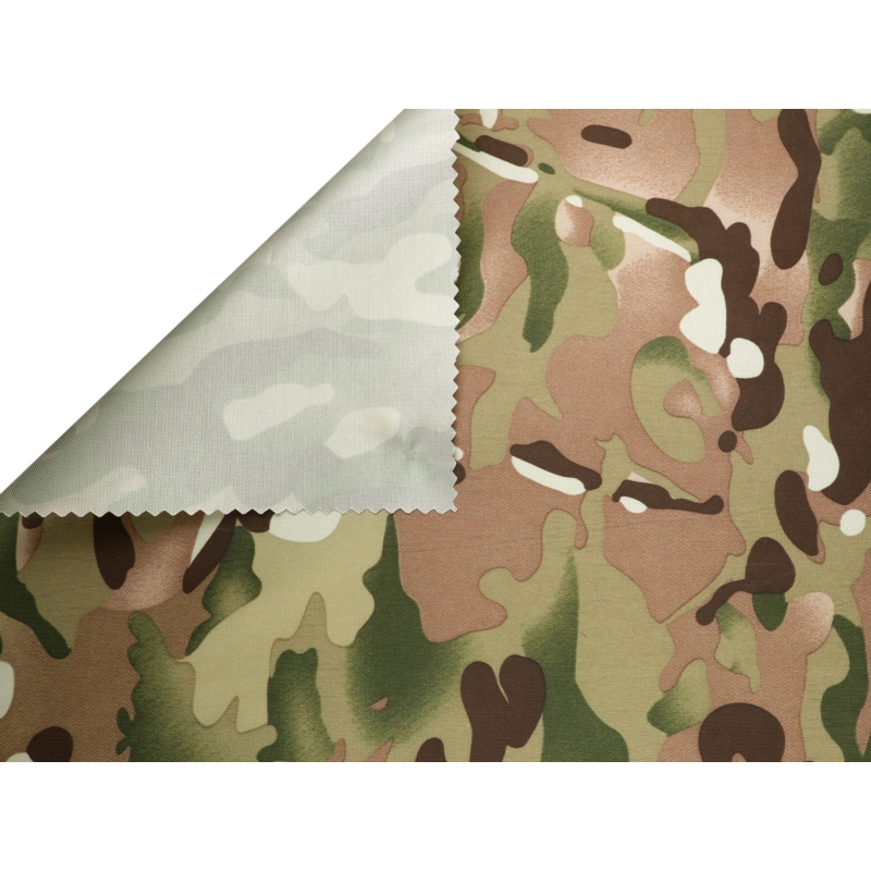 Polyester fabric oxford 210d pu waterproof  multicam 150 cm 100 mb