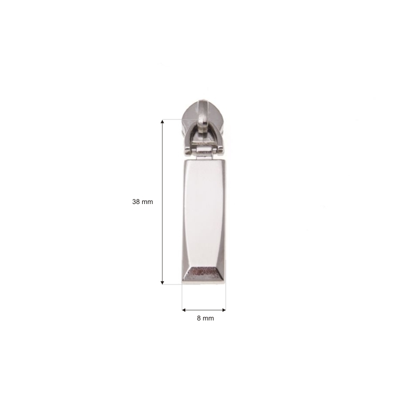 SCHIEBER FÜR SPIRALREIßVERSCHLUSSBAND 5 NON LOCK 0292-0500 NICKEL 50/500 ST.