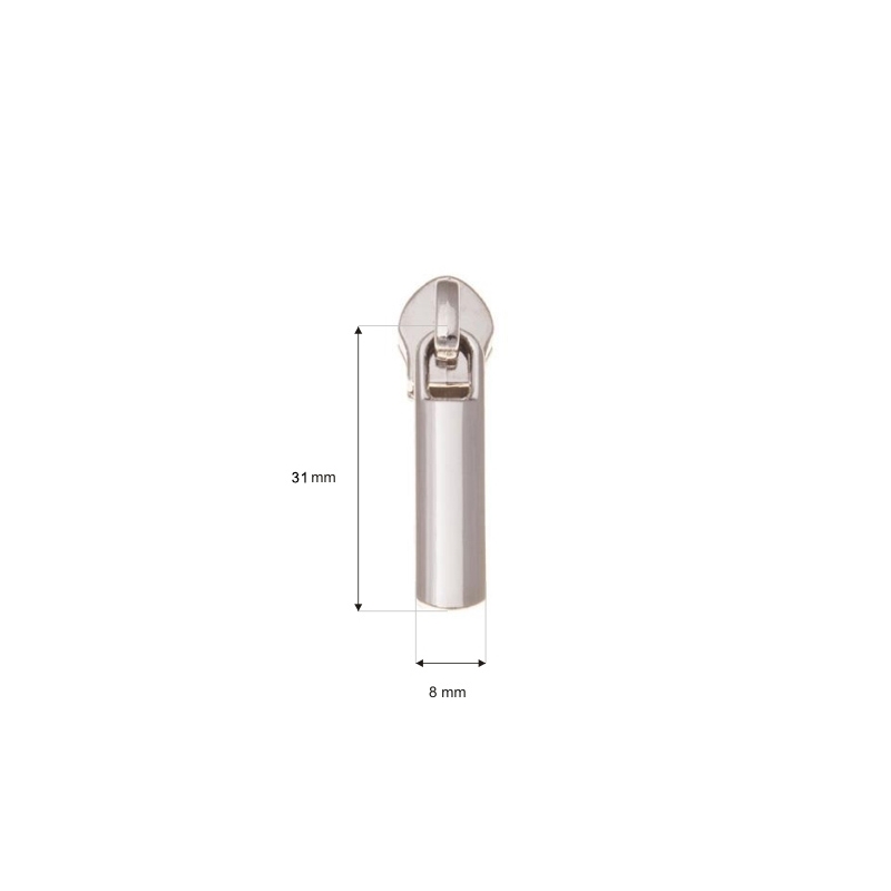 SCHIEBER FÜR SPIRALREIßVERSCHLUSSBAND 5 NON LOCK NICKEL 50/500 ST.