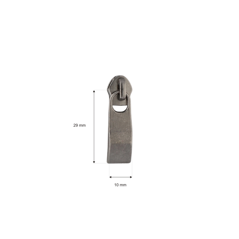 SCHIEBER FÜR SPIRALREIßVERSCHLUSSBAND 5 NON LOCK 0292-3260 SCHWARZNICKEL 50/500 ST.