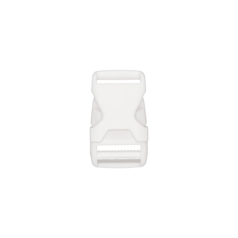 Plastic buckle 20 mm bianca white 100 pcs