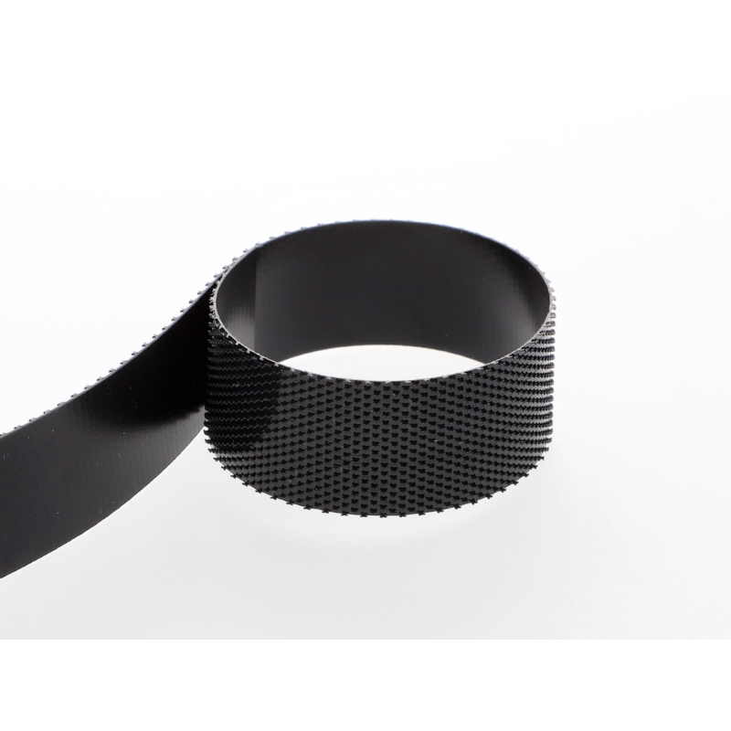 HOOK AND LOOP TAPE LOW-PROFILE  (580) BLACK PES/NYLON 25 MB