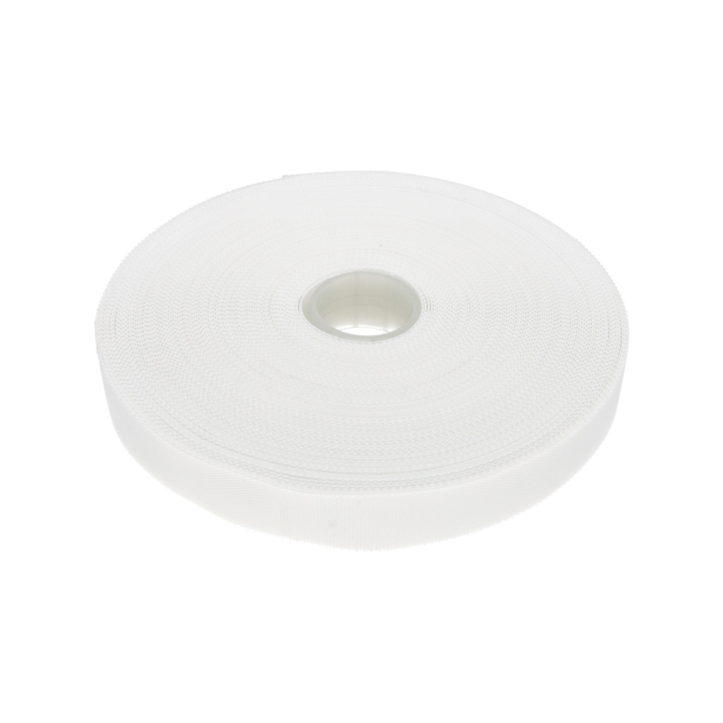 HOOK AND LOOP TAPE LOW-PROFILE  (501) WHITE PES/NYLON 25 MB