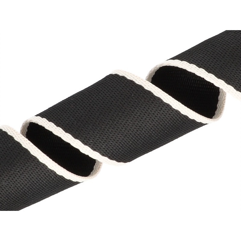 Polycotton webbing 38 mm/1,4 black 50 yd