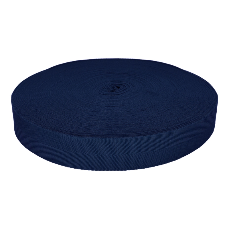 Herringbone twill tape 30 mm/0,8 mm navy blue (919)