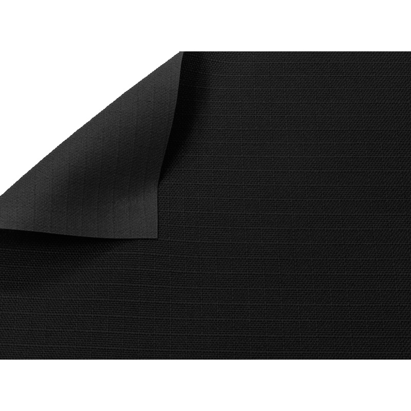 POLYESTER FABRIC RIP-STOP PVC COVERED (580) BLACK 150 CM 20 MB