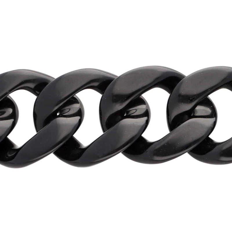 Black acrylic chain 10 mb