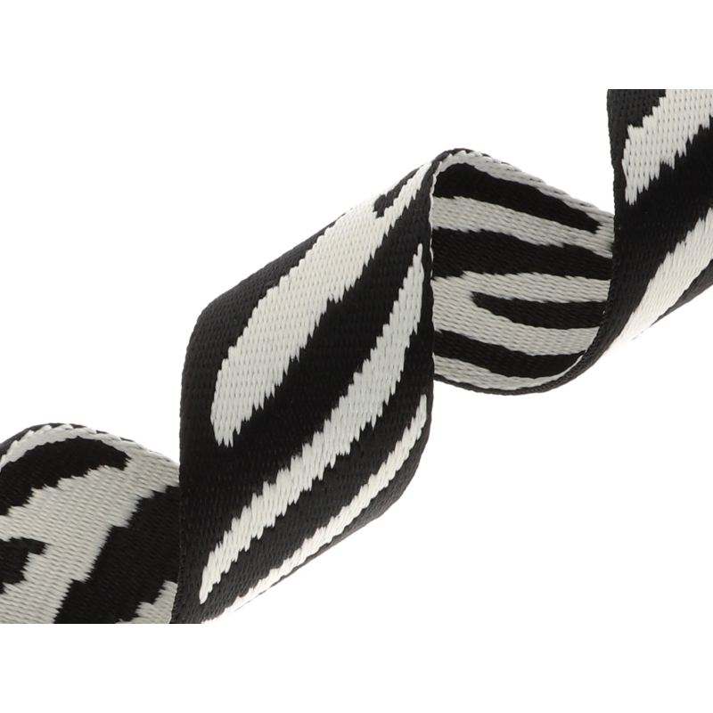 Polycotton tragband 38 mm/1,65 mm (+/- 5%) zebra 50 yd