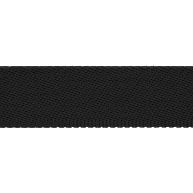 Polycotton webbing 1,6 mm (+/-5%) black 50 yd