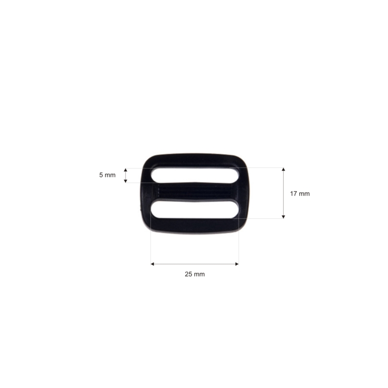 Regulator plastikowy 25/17 mm czarny