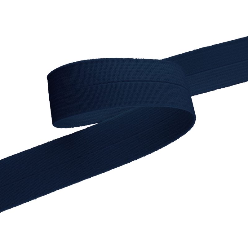 Fold-over elastic 23 mm /1,10 mm navy blue (919)