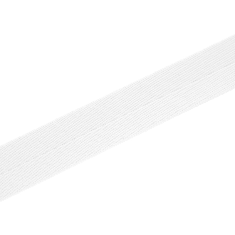 Fold-over elastic 23 mm /1,10 mm white (501)