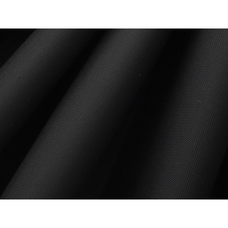 NYLON FABRIC 210D  PVC-F A-GRADE COVERED BLACK 580 150 CM