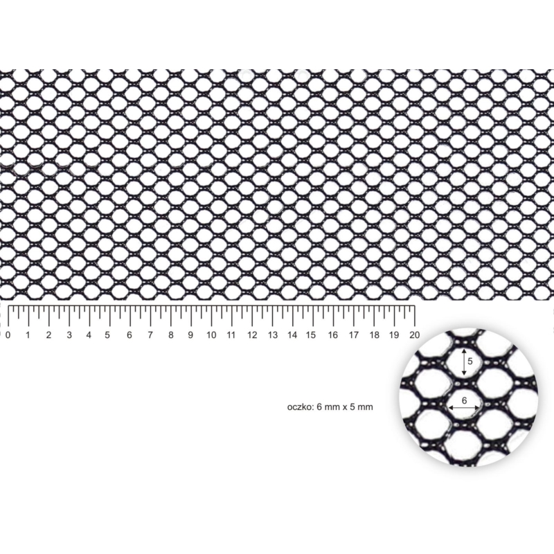 NETZ SCHWARZ 130 G/M2 160 CM 100 LM