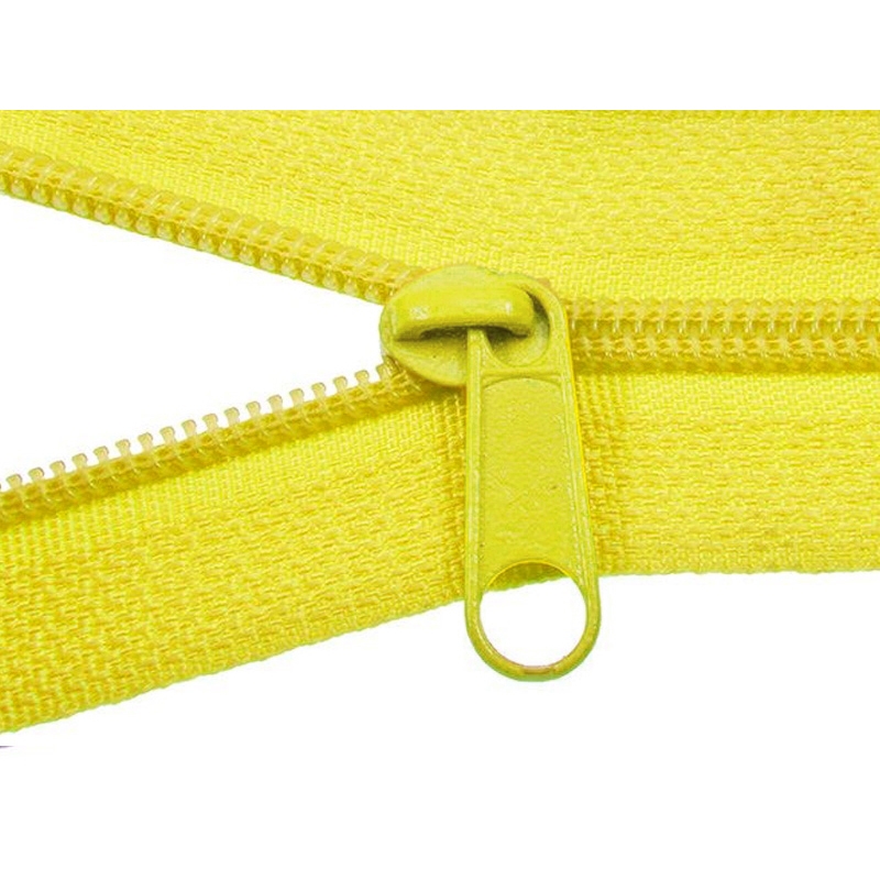 SLIDER FOR NYLON ZIPPER TAPES 5 NON LOCK YELLOW 100/500 PCS