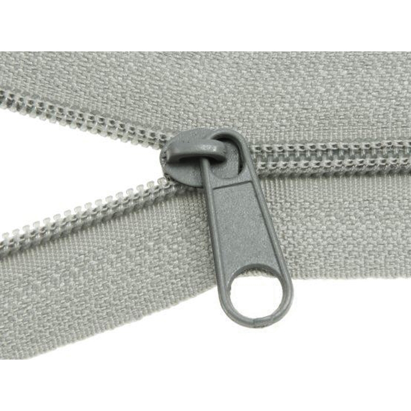 SLIDER FOR NYLON ZIPPER TAPES WITH  CORD 3  NON LOCK GREY 500 PCS