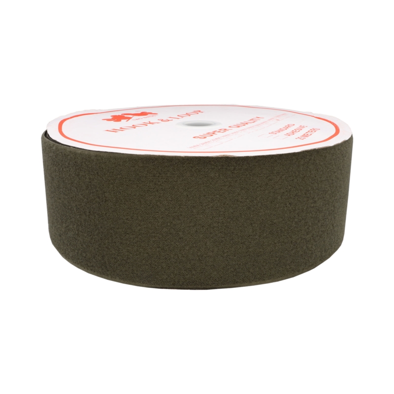 Hook and loop tape  olive 305 polyester/nylon loop 25 mb