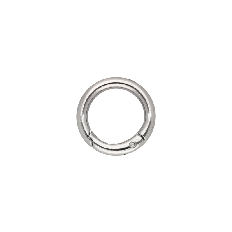 METAL   RING 20/4 MM  CARABINER NICKEL  WIRE