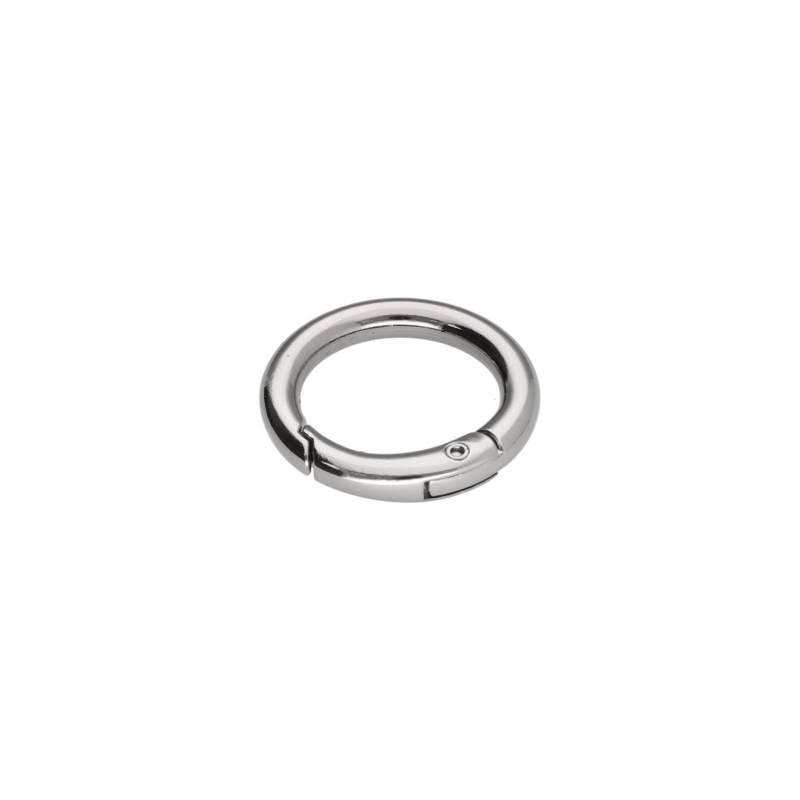 METAL   RING 20/4 MM  CARABINER NICKEL  WIRE