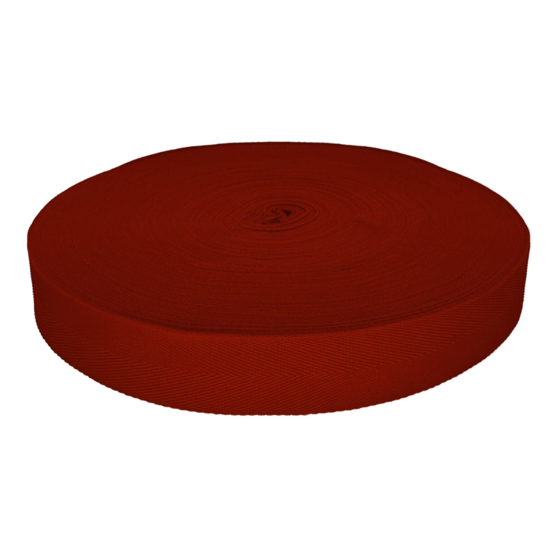 Herringbone twill tape 30 mm/0,8 mm brick-red (850)