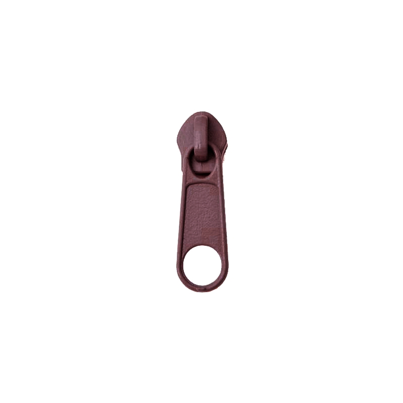 SLIDER FOR NYLON ZIPPER TAPES 5 NON LOCK BROWN 100/500 PCS