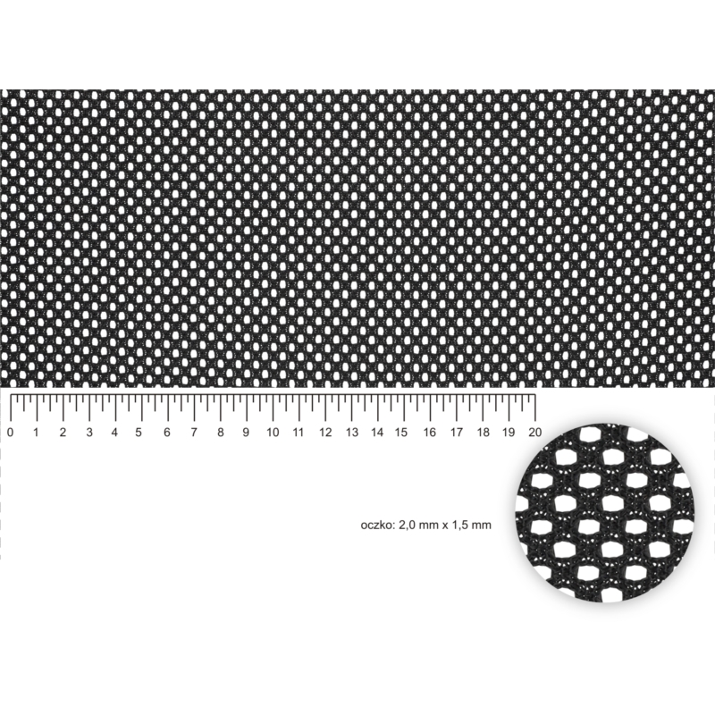 SÍŤOVINA ČERNÁ 350   G/M2    155 CM   M