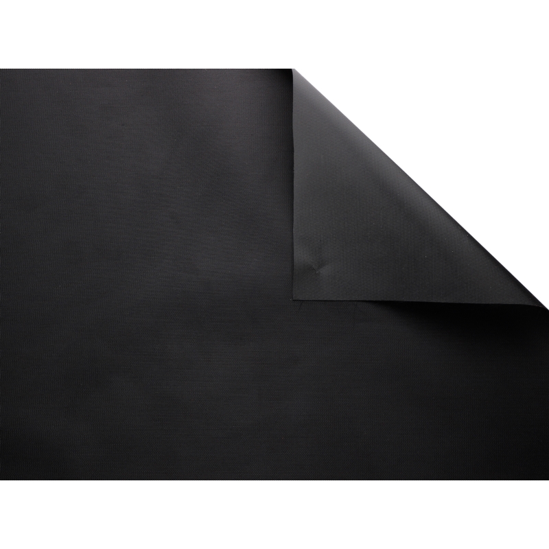 NYLON FABRIC 190D  PVC-F A-GRADE COVERED BLACK 580 150 CM