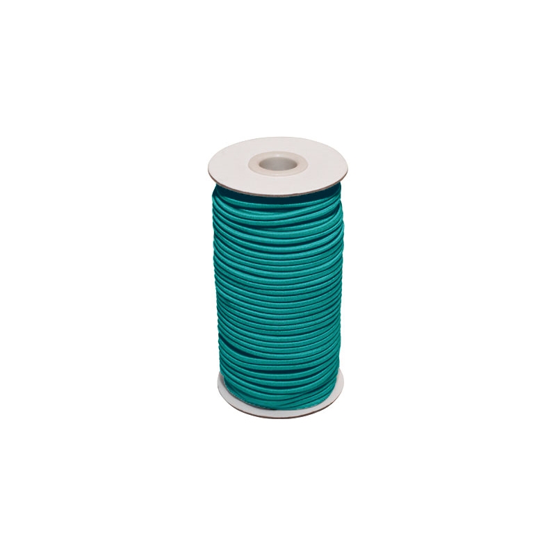 Elastic cord 3 mm turquoise&nbsp549 polyester 50 mb