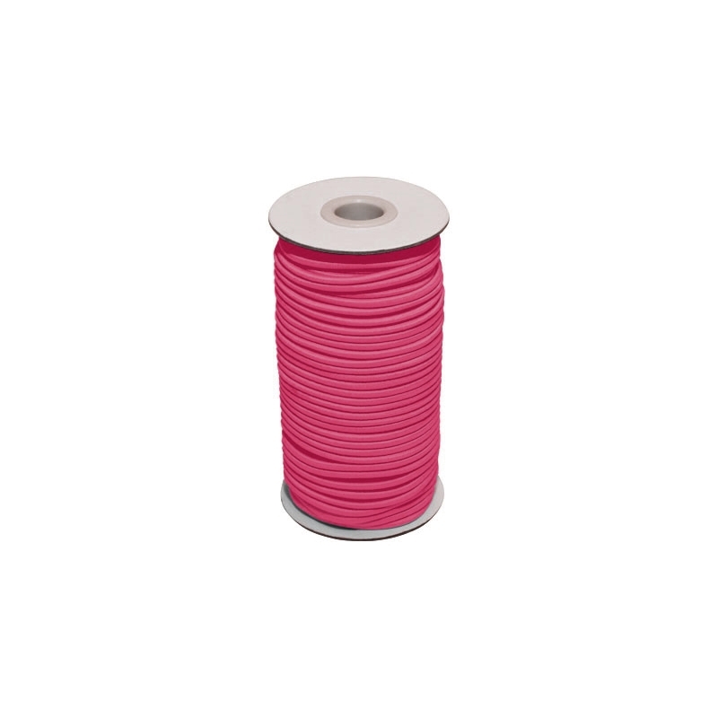 Elastic cord 3 mm pink 314 polyester 50 mb