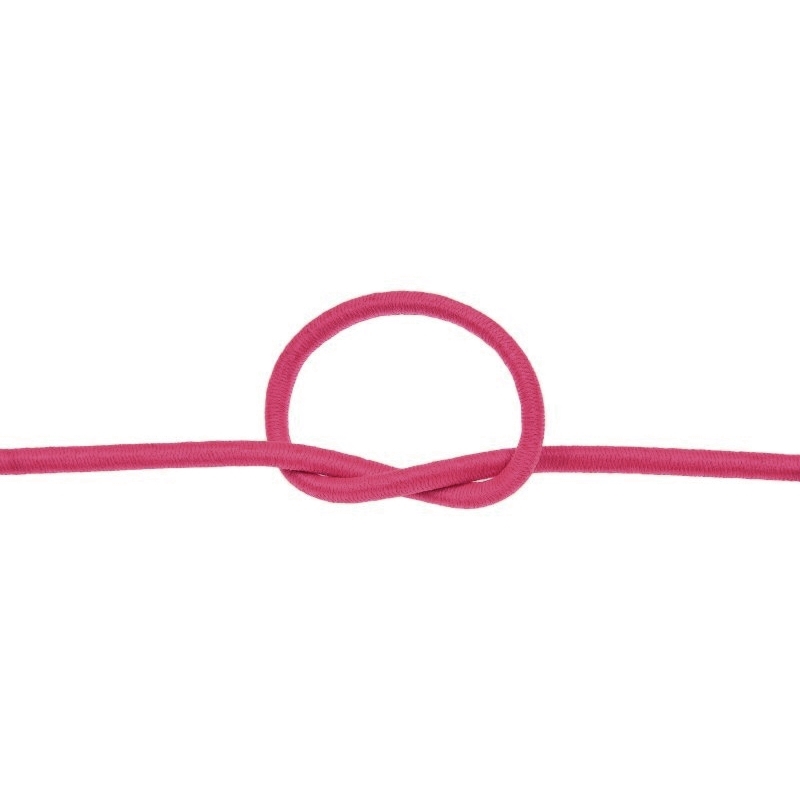 Elastic cord 3 mm pink 314 polyester 50 mb