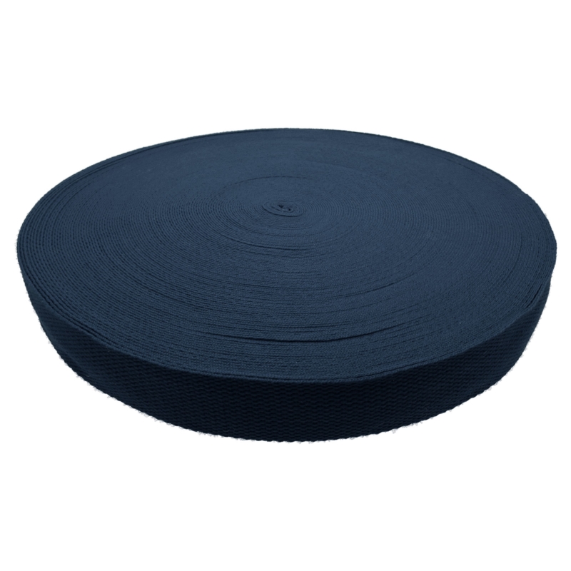 Polycotton webbing 2 navy blue 117 pp 50 yd