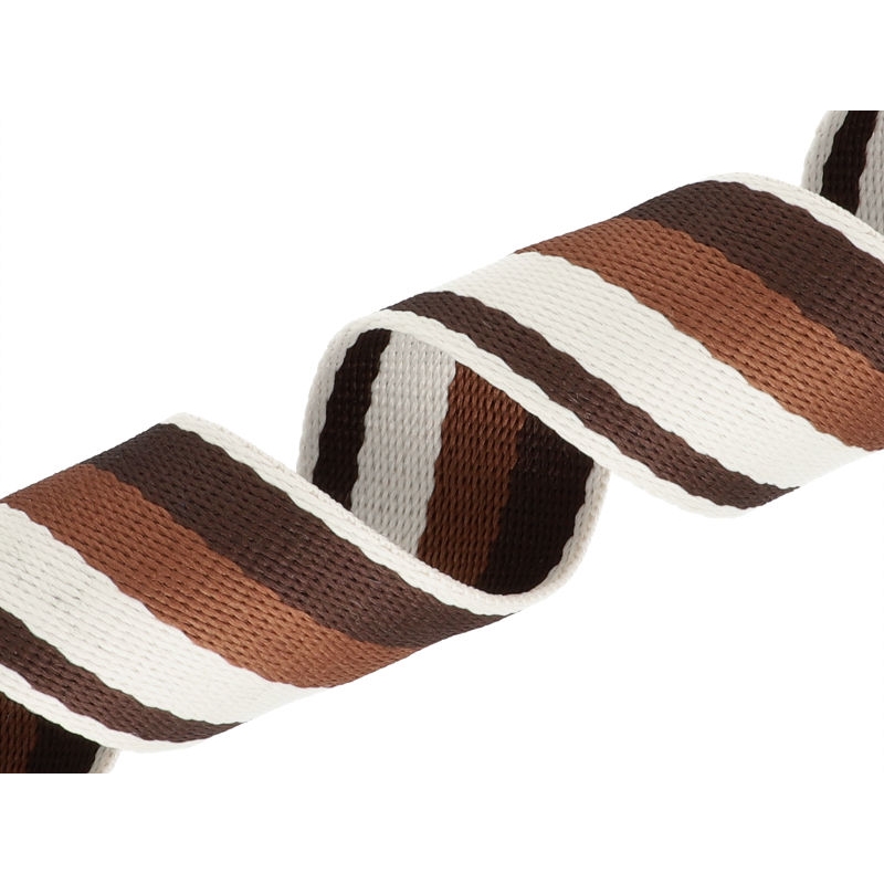 Polycotton webbing 38 mm/1,3 brown 50 yd