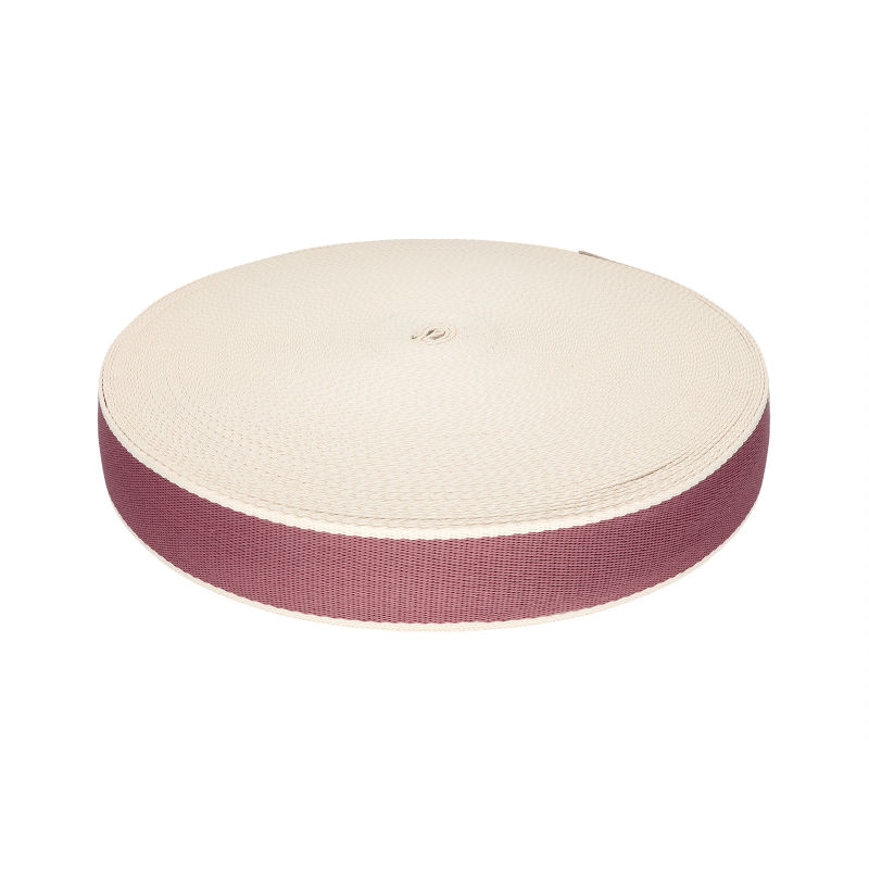 Polycotton webbing 38 mm/1,4 dark heather 50 yd