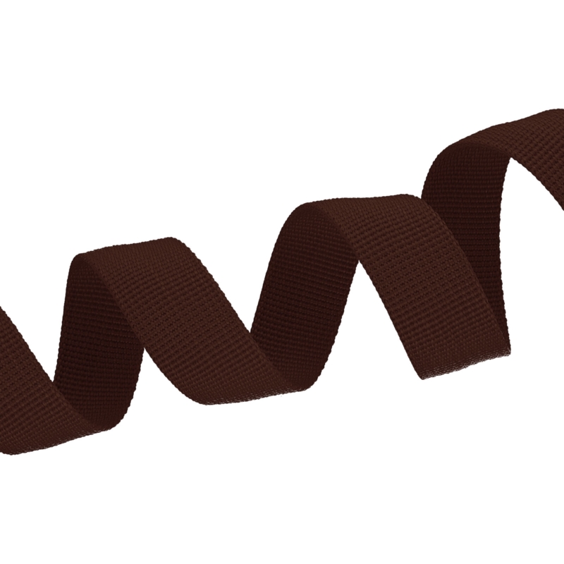 WEBBING TAPE P10 20 MM DARK BROWN 141 PES  