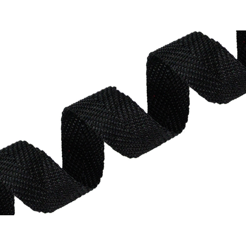 Herringbone twill tape 20 mm/1,35 mm (580) black