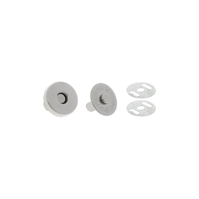 Magnetic button round 14/14 mm nickel 200 pcs