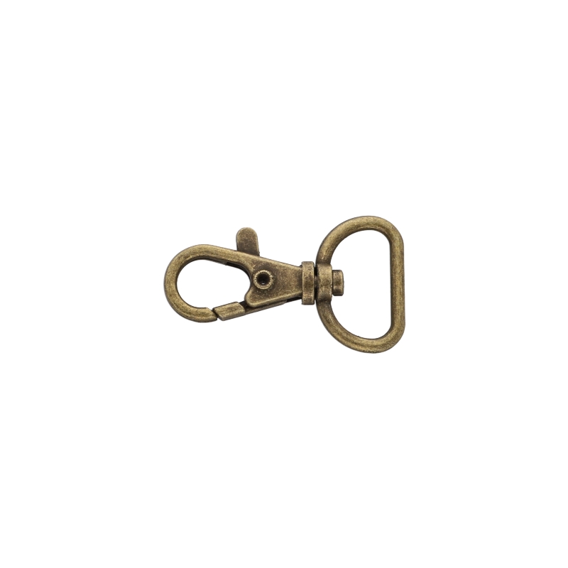 METAL  SNAP HOOK 0014 20 MM OLD GOLD 100 PCS