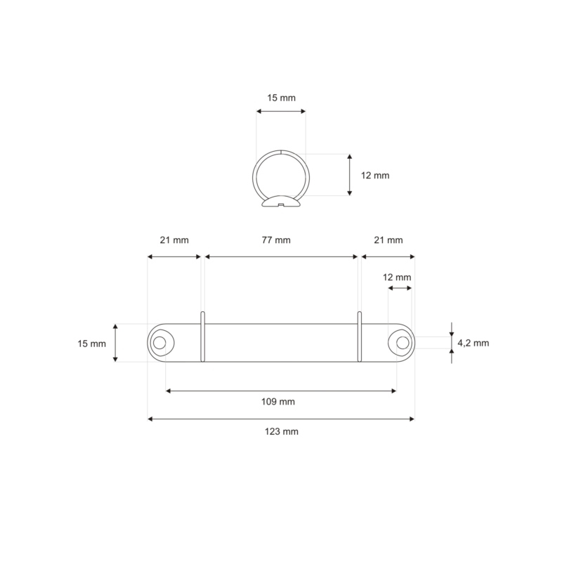 Binder 123/15 mm 2r 1 pcs