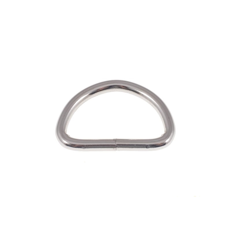 METAL D-RING 40/30/5 MM SUPER NICKEL WIRE PCS