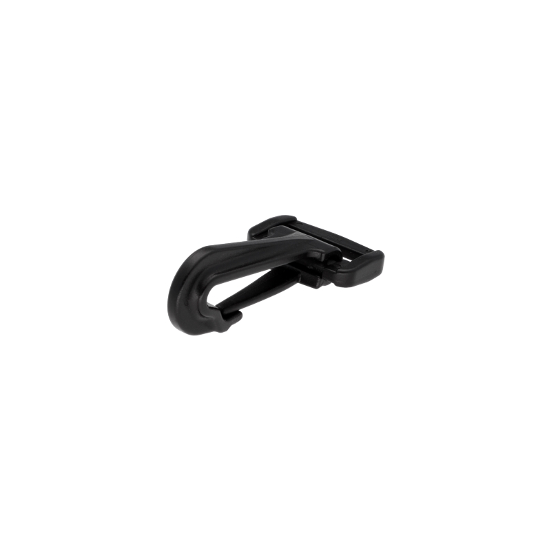 Plastic snap hook 24 mm donald black 100 pcs