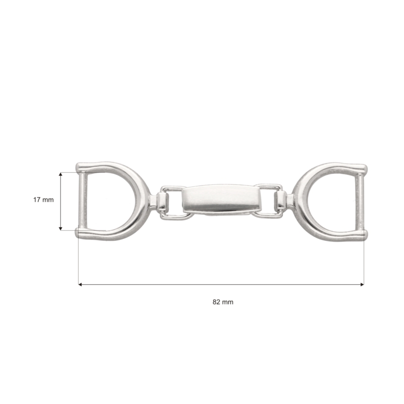 EXTRA GLANZ KARABINERHAKEN 17 MM 0199 CYRYL  NICKELGLANZ 1 ST.