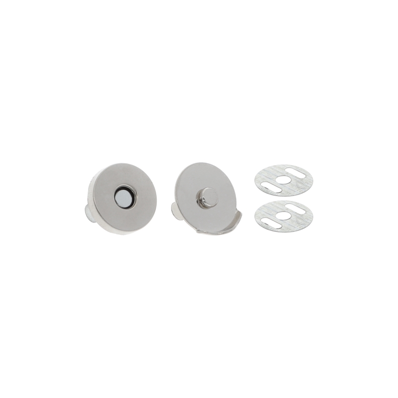 Magnetic button round 14/14 mm nickel 200 pcs