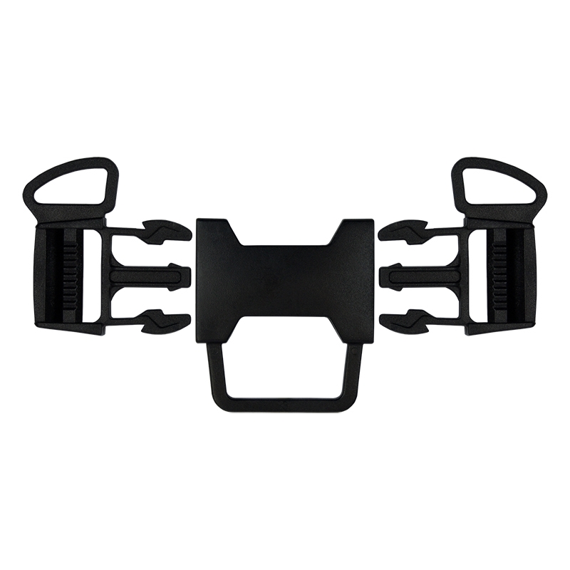 PLASTIC BUCKLE DOUBLE 26 MM 5-WAY TEKLA&nbsp6     BLACK 1   PCS