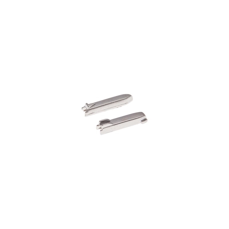 PIN&BOX CLASP 2-WAY 5 FOR METAL ZIP TAPE NICKEL 1000 PCS